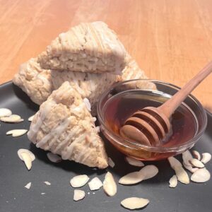 Almond Honey Sourdough Scones Recipe with Discard